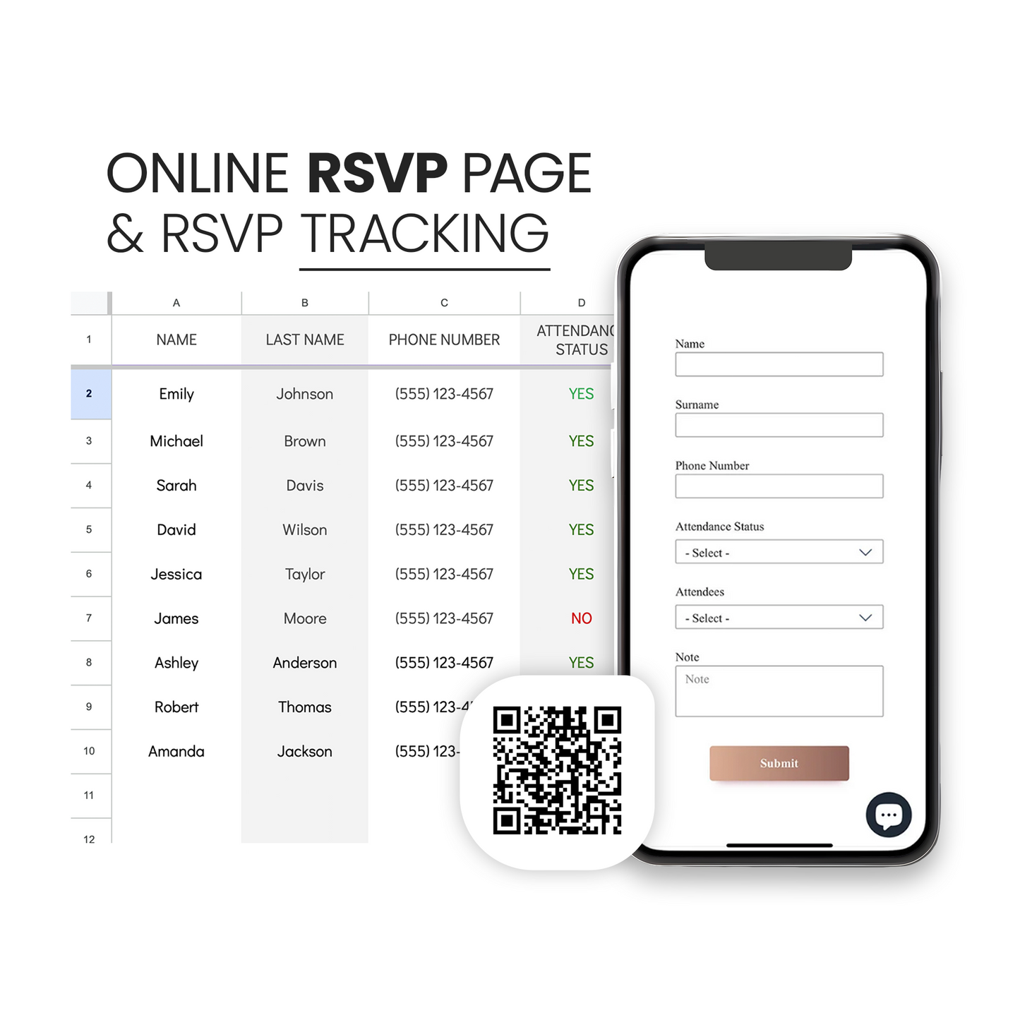 Online RSVP for Events